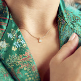 Triangle Opal Necklace - - Necklaces - Ofina