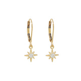 Leverback Black CZ Earrings - - Earrings - Ofina
