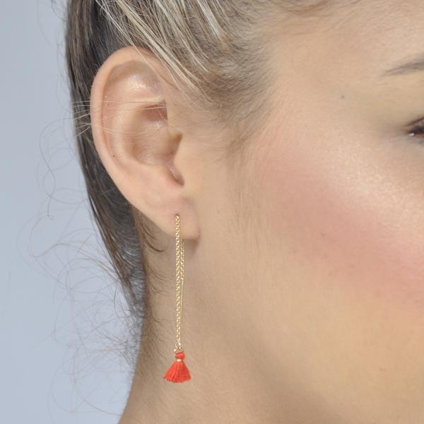 Tassel Ear Threaders - - Earrings - Ofina