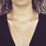 Multi-Interlocking Diamond Cut Necklace - - Necklaces - Ofina