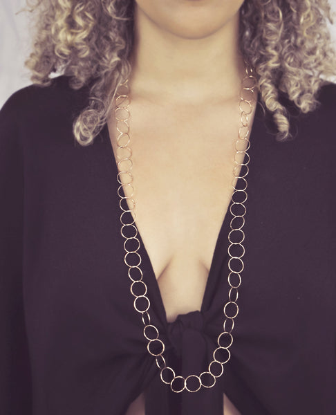 Multi-Interlocking Diamond Cut Necklace - - Necklaces - Ofina