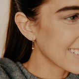 Leverback Moon/Star CZ Earrings - - Earrings - Ofina