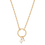 Halo Duo Pearl Necklace - - Necklaces - Ofina