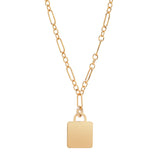 Thin Lock Necklace - - Necklaces - Ofina