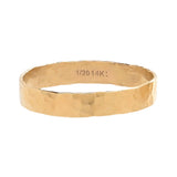 Bold Hammered Band Ring - 6 - Rings - Ofina