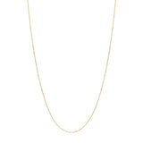 14k Solid Gold Thin Chain Necklace - - Necklaces - Ofina