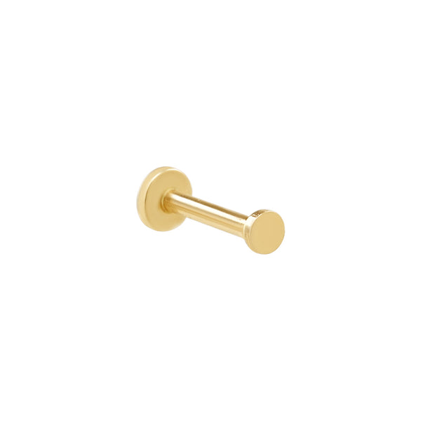 14k Disc Flat Back Earring - - Earrings - Ofina