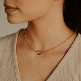 Rolo Chain Carabiner Necklace - - Necklaces - Ofina