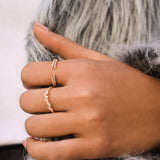 Multiple Diamond Baguette Half Band Ring - - Rings - Ofina