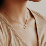 Halo Duo Pearl Necklace - - Necklaces - Ofina