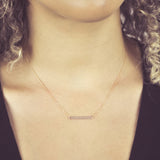 SALE - Thin Bar Necklace - - Necklaces - Ofina