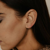 Thin Bar Studs - - Earrings - Ofina