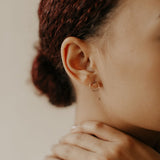 Circle Post Studs - - Earrings - Ofina