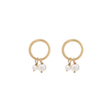 Halo Duo Pearl Studs - Small - Earrings - Ofina