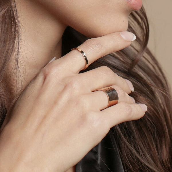 Thick Smooth Band Ring - - Rings - Ofina