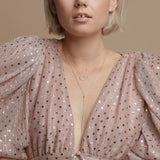 2-Tone Ball Chain Choker Necklace - - Necklaces - Ofina