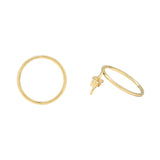 Circle Post Studs - - Earrings - Ofina