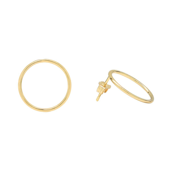 Circle Post Studs - - Earrings - Ofina