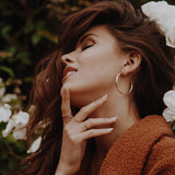 SALE - Thick Vermeil Hoops - - Earrings - Ofina