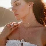 Long CZ Necklace - - Necklaces - Ofina