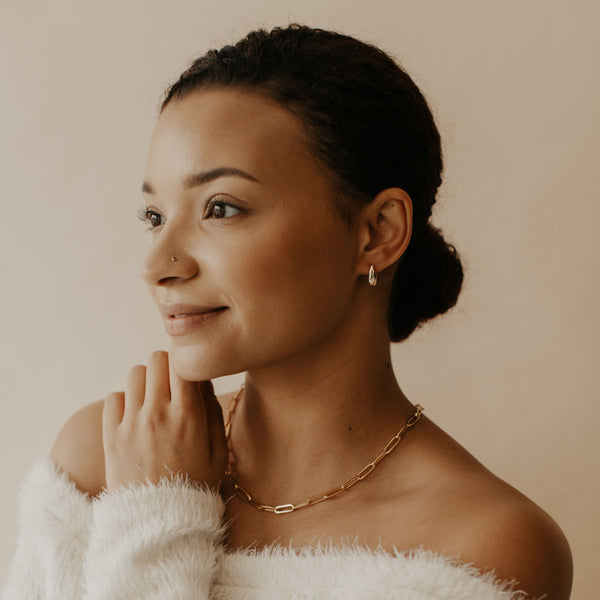 Curved Chunky Studs - - Earrings - Ofina