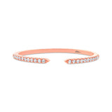 Diamonds Open Ring - - Rings - Ofina