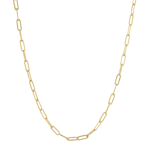 Oval Link Chain Necklace - 14" / Gold - Necklaces - Ofina