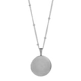Round Locket - Silver - Necklaces - Ofina