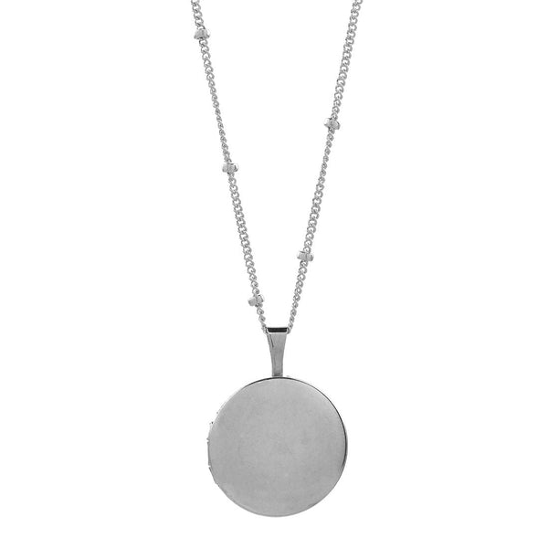 Round Locket - Silver - Necklaces - Ofina