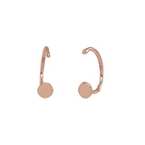 Circle Open Huggies - Rose Gold - Earrings - Ofina