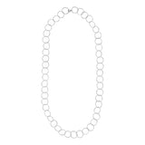 Multi-Interlocking Diamond Cut Necklace - Silver - Necklaces - Ofina