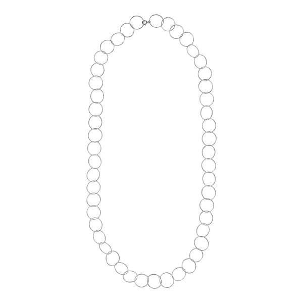 Multi-Interlocking Diamond Cut Necklace - Silver - Necklaces - Ofina