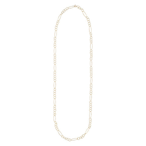Multi-Interlocking Diamond Cut & Marquise Necklace - Gold - Necklaces - Ofina