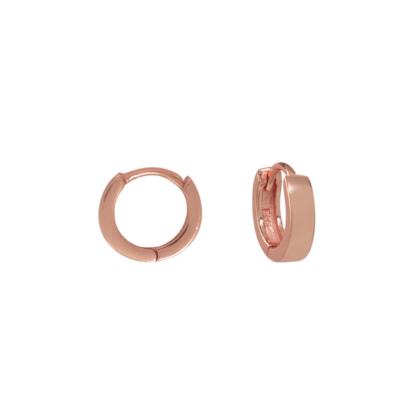 Thick Ear Huggie - Small / Rose Gold - Earrings - Ofina