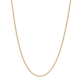 Diamond Cut Rope Chain Necklace - Gold / 16 Inches - Necklaces - Ofina