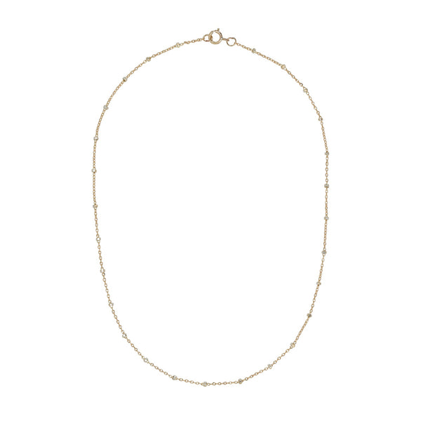 2-Tone Ball Chain Long Necklace - Gold / 16" - Necklaces - Ofina