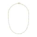 2-Tone Ball Chain Choker Necklace - Gold / 13" - Necklaces - Ofina