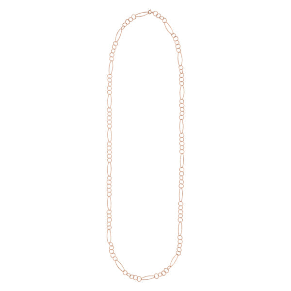 Multi-Interlocking Diamond Cut & Marquise Necklace - Rosegold - Necklaces - Ofina
