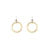 SALE - Brushed Hoop Earring - Gold / Medium - Earrings - Ofina