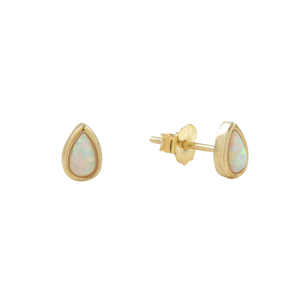 Opal Teardrop Studs -  - Earrings - Ofina