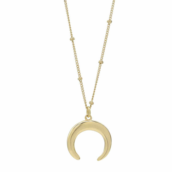 SALE - Horn Necklace - Gold / Large - Necklaces - Ofina