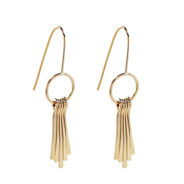 Fringe Earrings - Gold - Earrings - Ofina