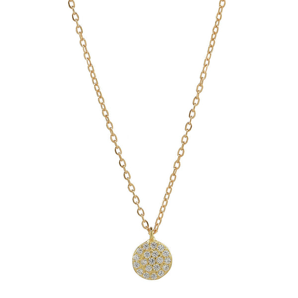Round Multi CZ Necklace - Gold / 6mm - Necklaces - Ofina