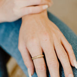 10k Solid Gold Twist Ring -  - Rings - Ofina
