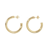 Thick Vermeil Hoops - Gold / Medium - Earrings - Ofina