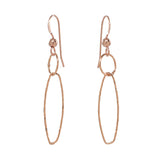 Circles & Marquise Earrings - Rose Gold - Earrings - Ofina