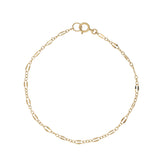 Geometric Cable Chain Bracelet - Gold / 6 inches - Bracelets - Ofina