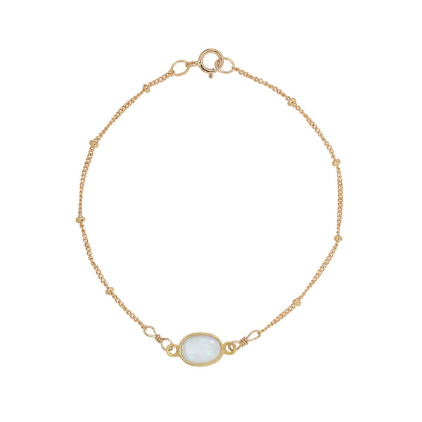 Oval Opal Bracelet -  - Bracelets - Ofina