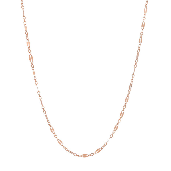 Geometric Cable Chain Necklace - Rosegold / 13'' - Necklaces - Ofina