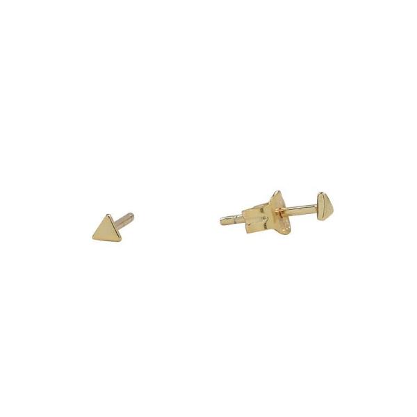 Tiny Triangle Studs - Gold - Earrings - Ofina